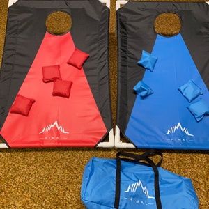 Portable corn hole game